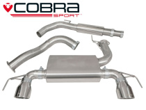 Opel Corsa E VXR 15- Centerrör/Bakre Rör (Ljuddämpat) Cobra Sport